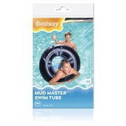 Надувной круг для плавания "Шина" диаметр 91 см, от 10 лет, до 80 кг, BESTWAY, 36016