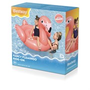 Надувная игрушка-наездник "Фламинго", 128x110x87см, от 3 лет, BESTWAY, 41525
