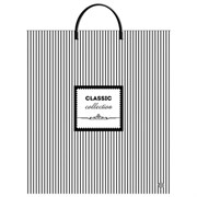Пакет с пластиковой ручкой ПВД, 44х40 см, "Классическая полоска", 100 мкм, н00269916