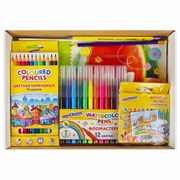 Набор для рисования и творчества "5 предметов плюс Восковые мелки в Подарок!", ЮНЛАНДИЯ, 881010