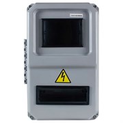 Пластиковый учетно-распределительный навесной корпус KRZMI ВЩУ 3/8