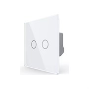 Двухклавишный сенсорный выключатель LIVOLO VL-C702-11