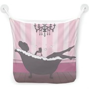 Настенная сетка-органайзер для ванной для игрушек JoyArty Ванна с шампанским