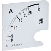 Сменная шкала к амперметру IEK э47
