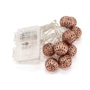 Светодиодная уличная гирлянда ЧУДЕСНЫЙ САД GRG-Q220 Медные шары