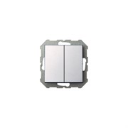Двухклавишный выключатель LIREGUS Эпсилон IJ5 10-003-01