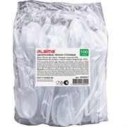 Пластиковые столовые одноразовые ложки LAIMA Бюджет