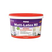 Моющаяся латексная морозостойкая краска Pufas MATT-LATEX