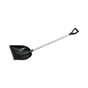 Снеговая лопата FORT КУПЕЦ пластик, 410х420 мм, алюминиевый черенок, V-образная ручка, оцинкованная планка