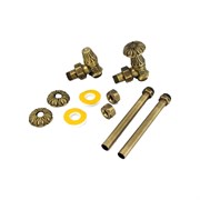 Угловой комплект подключения для радиатора Carlo Poletti Artistic