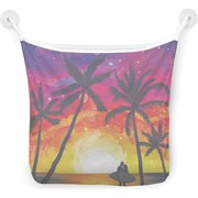 Настенная сетка-органайзер для ванной для игрушек JoyArty Любовь на берегу океана