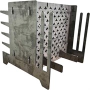 Разборный вертикальный мангал плита НАЮ ВМП5-С