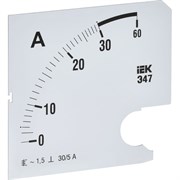 Сменная шкала к амперметру IEK э47