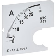 Сменная шкала к амперметру IEK э47