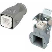 Прямоугольный промышленный разъем Mete Enerji H4A-BM-FF