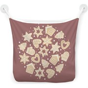 Настенная сетка-органайзер для ванной для игрушек JoyArty Праздничные печенья