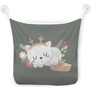 Настенная сетка-органайзер для ванной для игрушек JoyArty Котик с рожками