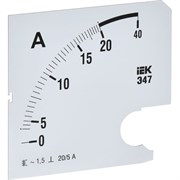 Сменная шкала к амперметру IEK э47