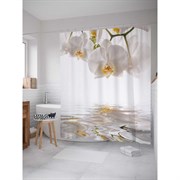 Шторка-занавеска для ванной JoyArty Цветы смотрят в будущее