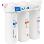 Трехступенчатый фильтр под мойку для жесткой воды Гейзер стандарт