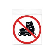 Наклейка Контур Лайн На роликах не входить круг