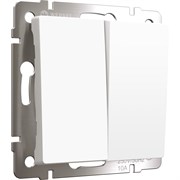 Двухклавишный проходной выключатель WERKEL W1122061