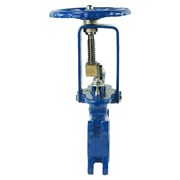 Шиберная ножевая задвижка DN.ru wcb-ss304-metal-1w ду150 ру10