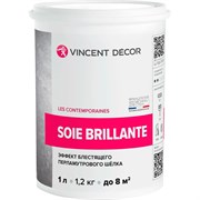 Перламутровое декоративное покрытие VINCENT DECOR с эффектом шелка 1л