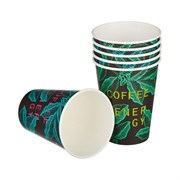 Одноразовый бумажный стакан Комус Coffee Energy