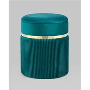 Пуф Стул Груп Миранда с ящиком, велюр бирюзовый