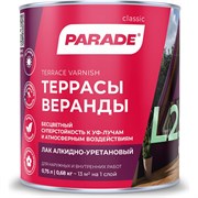 Алкидно-уретановый лак PARADE L25 Террасы & Веранды