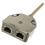 Экранированный Y-адаптер TWT Y-E2-E2-S