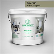 Краска MEGAOPT MEDICAL ВД-АК-109 RAL 7034, 12 кг