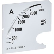 Сменная шкала к амперметру IEK э47
