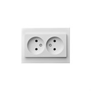 Двойная розетка LIREGUS Эпсилон IKL 16-109/409 E/B