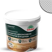 Защитно-декоративный лак для дерева KRONA Аквалак