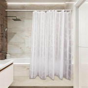 Штора для ванной Сантис peva pv-115 (березовая роща) 54 gsm 180x180 см