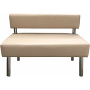 Двухместная секция дивана Мягкий Офис бежевая