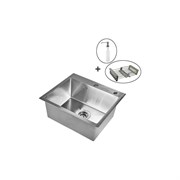 Кухонная мойка WISENT ws36050 (60x50 см) с раздвижным коландером и дозатором