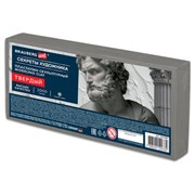 Пластилин скульптурный ТВЕРДЫЙ СЕРЫЙ "Секреты художника", 1 кг, BRAUBERG ART, 107489