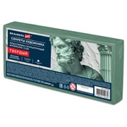 Пластилин скульптурный ТВЕРДЫЙ ОЛИВКОВЫЙ "Секреты художника", 1 кг, BRAUBERG ART, 107490