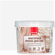 Декоративная эластичная фактурная краска для плит OSB NEOMID Н-ФактКр-12/бел