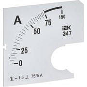 Сменная шкала к амперметру IEK э47