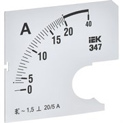 Сменная шкала к амперметру IEK э47
