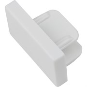 Торцевая заглушка для шинопровода Volpe C21 WHITE 1 POLYBAG UFB-Q122