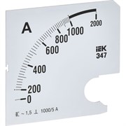 Сменная шкала к амперметру IEK э47