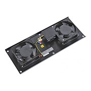 Вентиляторный модуль для установки в настенные шкафы серии SH-05F, Cabeus TRAY-FAN2-BK