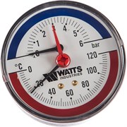 Аксиальный термоманометр Watts F+R818