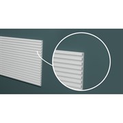 Ударопрочная влагостойкая стеновая панель под покраску Decor-Dizayn Грани