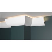 Ударопрочный влагостойкий потолочный карниз под LED подсветку Decor-Dizayn DD510
